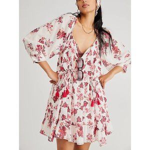FREE PEOPLE Camella Mini Dress / Ivory Combo NWT